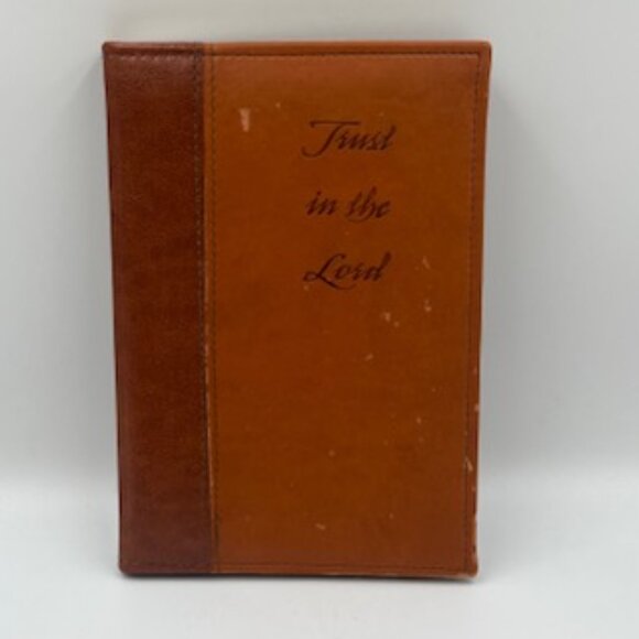 Trust In The Lord Writing Journal By Gibson Diary Leather Cover 6” X 9” - Picture 1 of 6